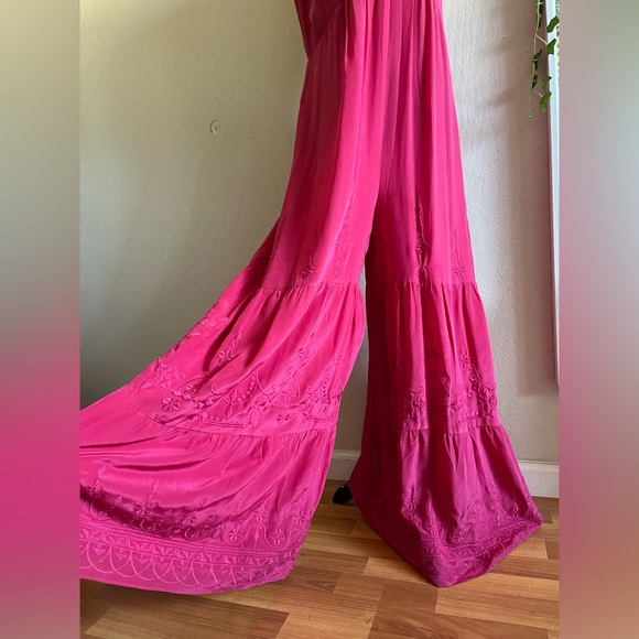 Anthropologie silk jumpsuit - Picture 7 of 8